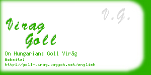virag goll business card